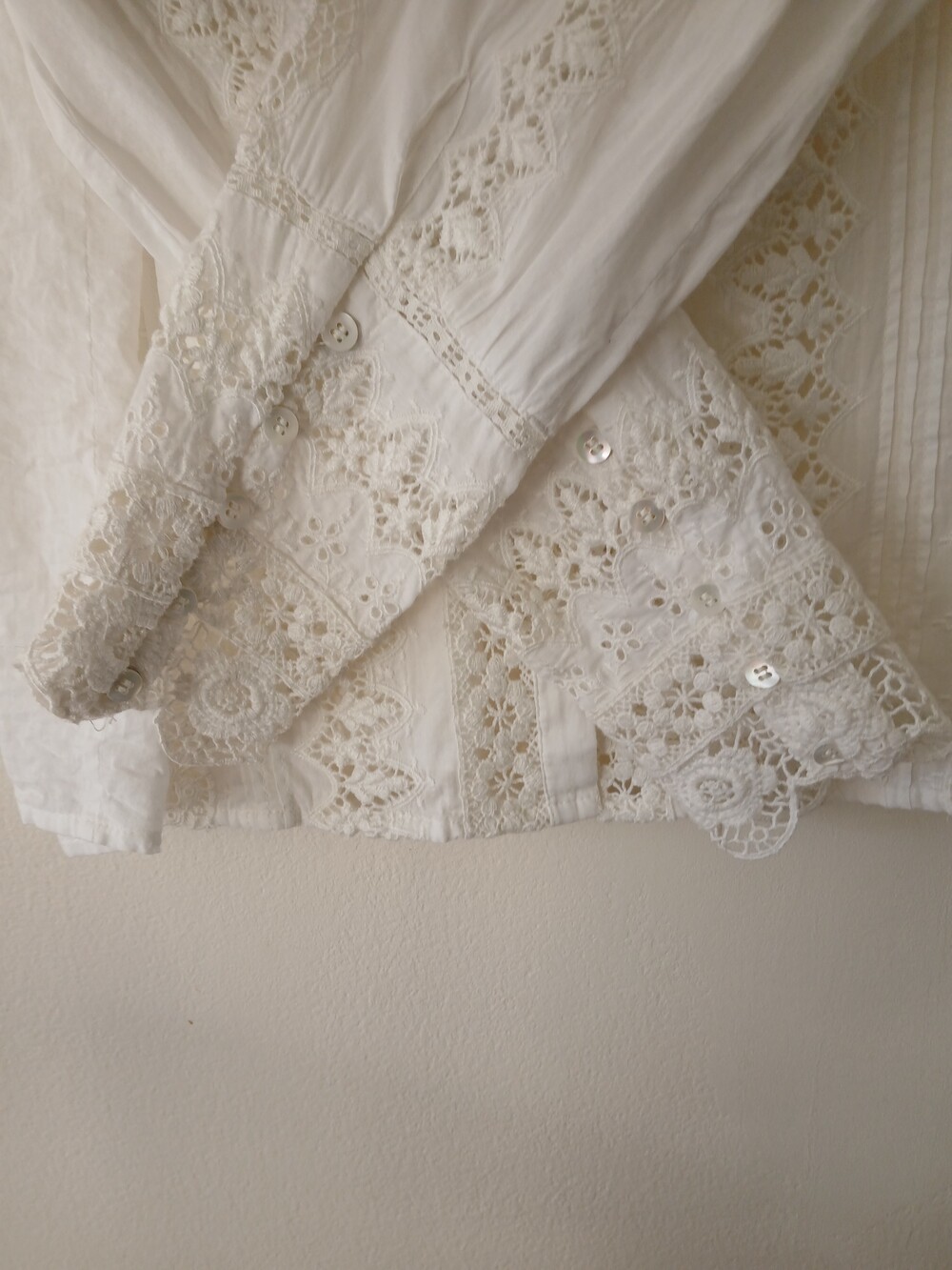 Sezane Rym Shirt In Ecru - Picture 8 of 11